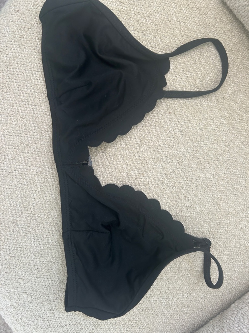 J. Crew Swim black bikini top S